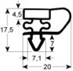 guarnizione per frigoriferi profilo 9153 l 2500mm