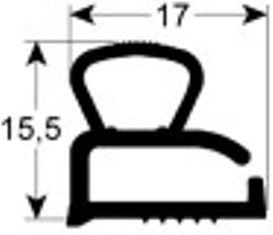 guarnizione per frigoriferi profilo 9605 l 2500mm
