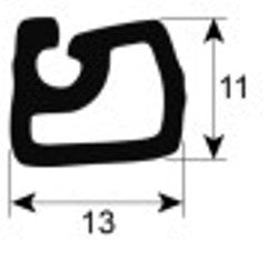 guarnizione per cella profilo 9976 con. al metro nero