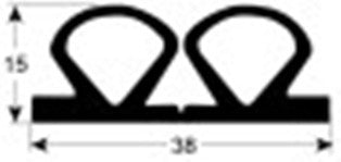 guarnizione per cella profilo 9905 con. 3m nero