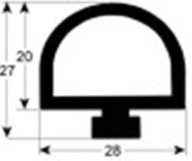 guarnizione per cella profilo 9992 con. al metro grigio