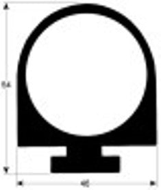 guarnizione per cella profilo 9993 con. al metro nero