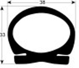 guarnizione per cella profilo 9983 con. al metro nero