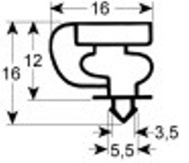 guarnizione per frigoriferi profilo 9154 lar. 648mm l 690mm misura innesto