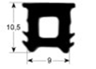 guarnizione per porta profilo 2010 l 3000mm con. 1