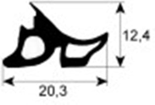 guarnizione per porta profilo 2480 l 1470mm adattabile a convotherm