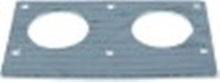 guarnizione l 230mm lar. 140mm int. diametro  70mm fibra ceramica con foglio di alluminio