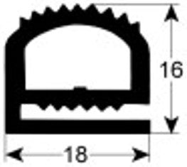 guarnizione per frigoriferi profilo 9170 lar. 605mm l 1295mm dimensione esterna