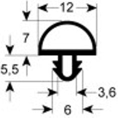 guarnizione per frigoriferi profilo 9722 l 2500mm