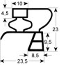 guarnizione per frigoriferi profilo 9783 l 2500mm