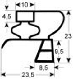 guarnizione per frigoriferi profilo 9783 lar. 637mm l 1532mm misura innesto
