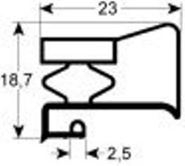 guarnizione per frigoriferi profilo 9949 lar. 655mm l 1565mm dimensione esterna