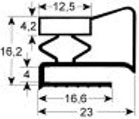 guarnizione per frigoriferi profilo 9953 lar. 720mm l 1640mm dimensione esterna