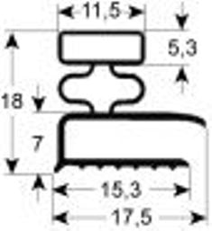 guarnizione per frigoriferi profilo 9031 lar. 680mm l 760mm dimensione esterna