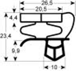 guarnizione per frigoriferi profilo 9147 lar. 545mm l 710mm misura innesto