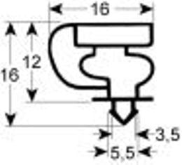 guarnizione per frigoriferi profilo 9154 lar. 577mm l 1307mm misura innesto