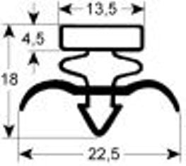 guarnizione per frigoriferi profilo 9171 lar. 225mm l 395mm misura innesto