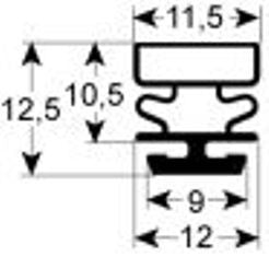 guarnizione per frigoriferi profilo 9322 lar. 218mm l 418mm misura innesto