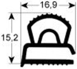 guarnizione per frigoriferi profilo 9610 lar. 440mm l 630mm dimensione esterna