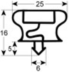 guarnizione per frigoriferi profilo 9194 lar. 210mm l 395mm misura innesto