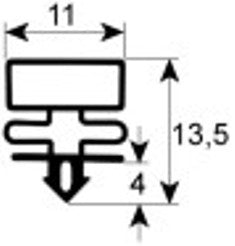 guarnizione per frigoriferi profilo 9323 lar. 482mm h 760mm misura innesto