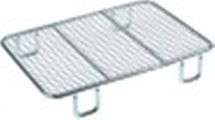 retina sottocesto per friggitrice l 216mm lar. 149mm h 37mm acciaio cromato per friggitrice
