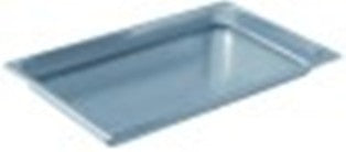 bacinella gastronorm inox 18/10 misura gn 1/1 con doppio fondo p 40mm