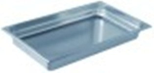 bacinella gastronorm inox 18/10 misura gn 1/1 con doppio fondo p 65mm