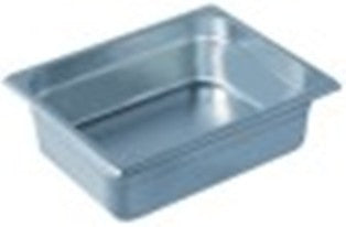 bacinella gastronorm inox 18/10 misura gn 1/2 con doppio fondo p 100mm
