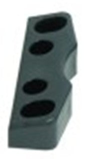 nasello per scrocchetto spessore 11mm lar. 18mm l 80mm nero interasse di fissaggio 28/60mm