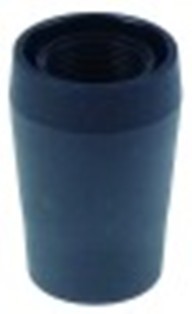 piede tubo diametro  63mm h 100mm plastica misura 2 1/3" con. 1 pz