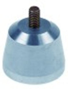 piede filetto m5 lungh. fil. 8mm h 24mm diametro  28mm con. 1 pz c4-c6-c9