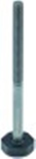 piede filetto m8 lungh. fil. 67mm diametro  24mm h 129mm ch 24 conf. 1 pz