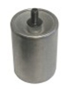 piede tubo diametro  56mm filetto m10 lungh. fil. 21mm h 86mm acciaio inox misura 1 1/2" con. 1 pz
