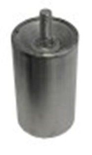 piede tubo diametro  64mm filetto m12 lungh. fil. 20mm h 113mm acciaio inox con. 1 pz