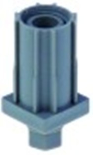 piede modello di tubo 30x30 spessore della parete 1,2-1,5mm h 23-55mm plastica