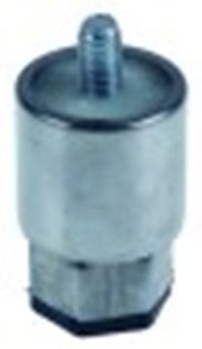 piede tubo diametro  38mm filetto m10 lungh. fil. 15mm h 55/60mm inox misura 1 1/2" con. 1 pz ch 29