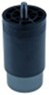 piede tubo diametro  58mm filetto m10 lungh. fil. 20mm h 110-170mm plastica misura 2 1/3" con. 1 pz