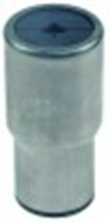 piede tubo diametro  52mm filetto m10 h 86-110mm inox misura 2" con. 1 pz