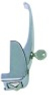 chiusura a leva serie 3.30.0130 battuta sx/dx con serratura int. dei fori 44,5mm l1 13mm l2 67mm