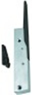 chiusura a leva l 150mm interasse di fissaggio 110mm cromato opaco/rilsan