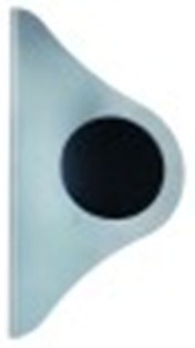 maniglia per porta l 250mm lar. 130mm interasse di fissaggio 36mm