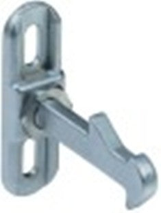 nasello per scrocchetto con gancio h 69mm l 67-71mm lar. 20mm interasse di fissaggio 40mm