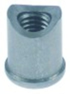perno filettato l 13,5mm per chiusura a catenaccio d1 diametro  11mm d2 diametro  10mm filetto m6