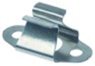 clip a molla per chiusura porta l 26mm lar. 13mm h 10,5mm fori diametro  8mm con. 2 pz