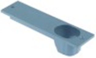 copertura per chiusura porta plastica grigio l 185mm lar. 48mm interasse di fissaggio 186mm