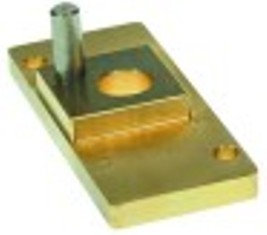 flangia per maniglia della porta ottone l 95mm lar. 40mm h 15mm fori diametro  14mm