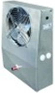 evaporatore 195m³/h - 2,5m/s con 1 ventilatore potenza termica 300w h 435mm l 350mm lar. 125/80mm
