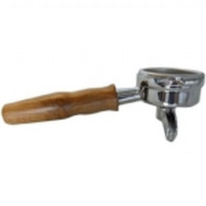 Portafiltro profondo grp marzocco compatibile, 1 tz completo di filtro 8g e manop. in noce