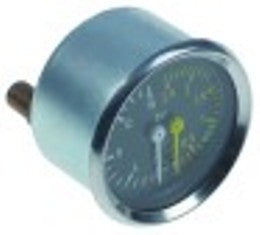 manometro scala doppia diametro  58,5mm campo di pressione 0-2,5 / 0-16bar attacco dietro